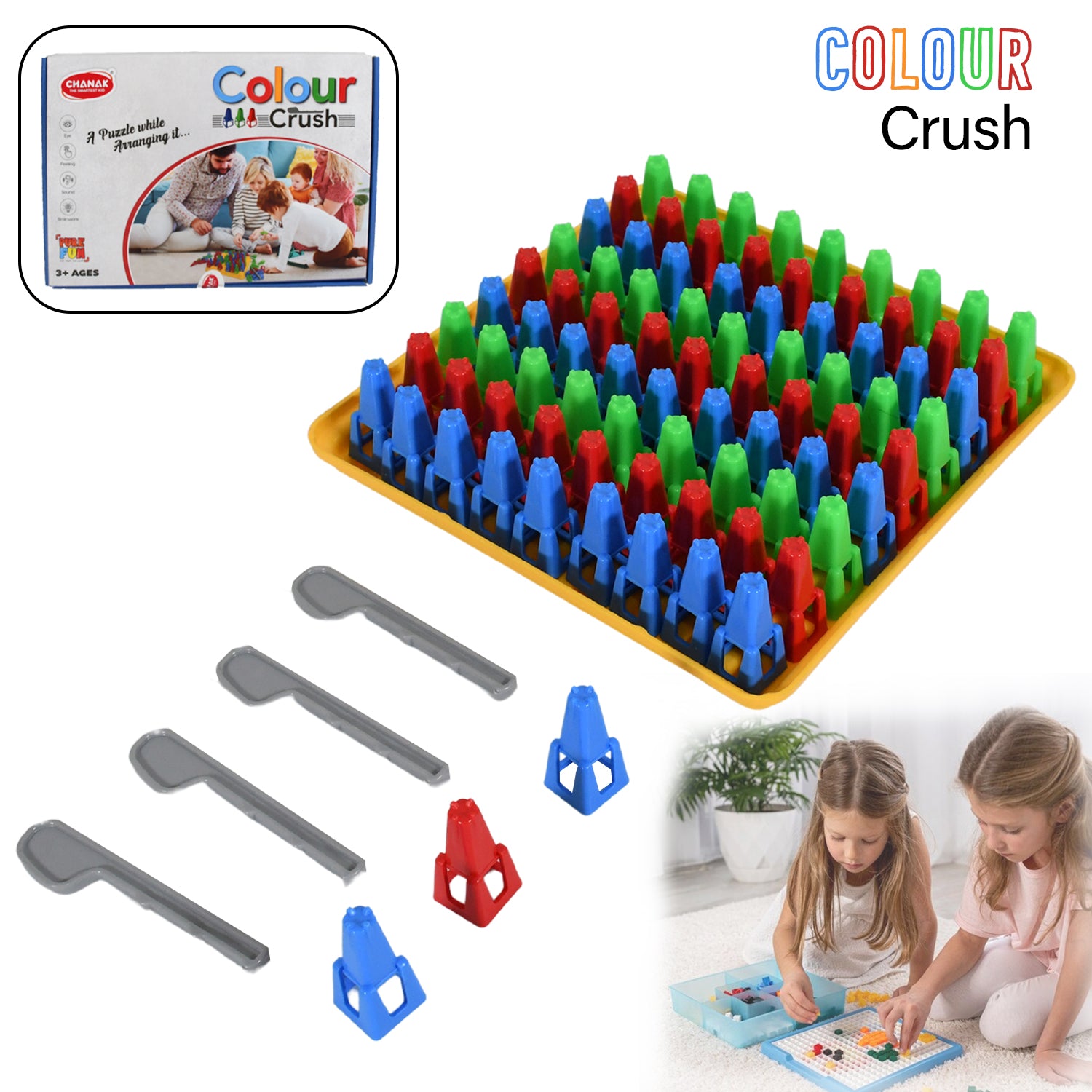 1936 Plastic Color Crush Game Board A Puzzle Game Challenges Educational Board Games Game For Kids Adults Birthdaygift(1 Set) 1936 Plastic Color Crush Game Board A Puzzle Game Challenges Educational Board Games Game For Kids Adults Birthdaygift(1 Set)